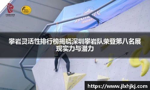 攀岩灵活性排行榜揭晓深圳攀岩队荣登第八名展现实力与潜力